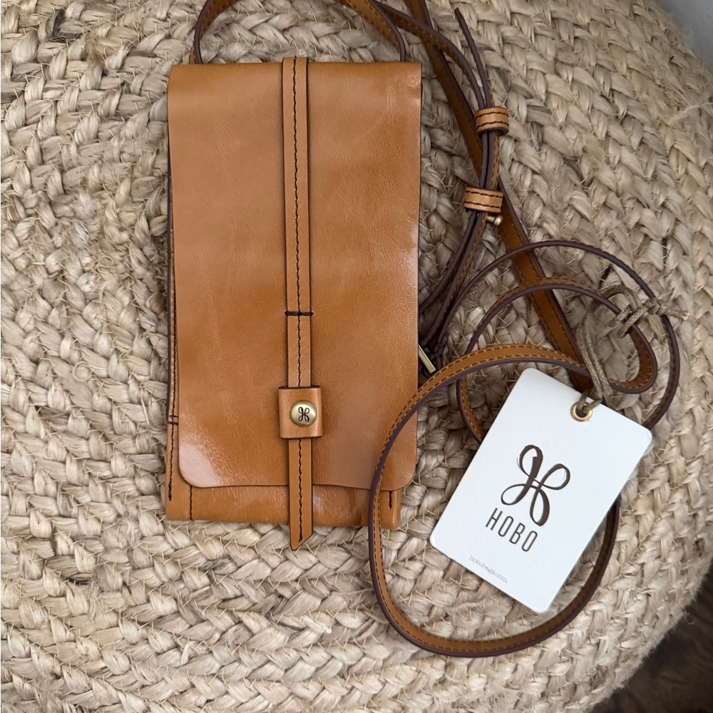 HOBO Caramel Leather Crossbody Bag